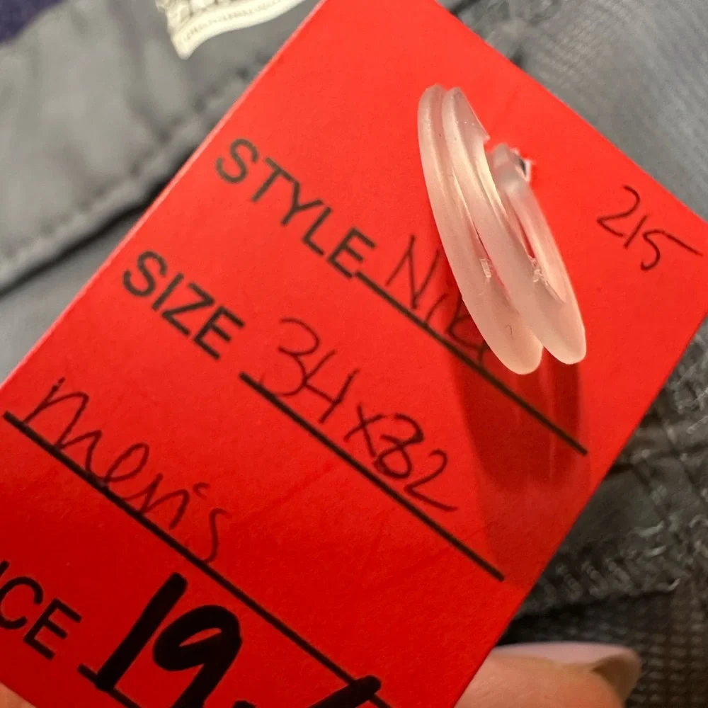 Nike Gray Chinos with Fabric Tag and Zipper Fly